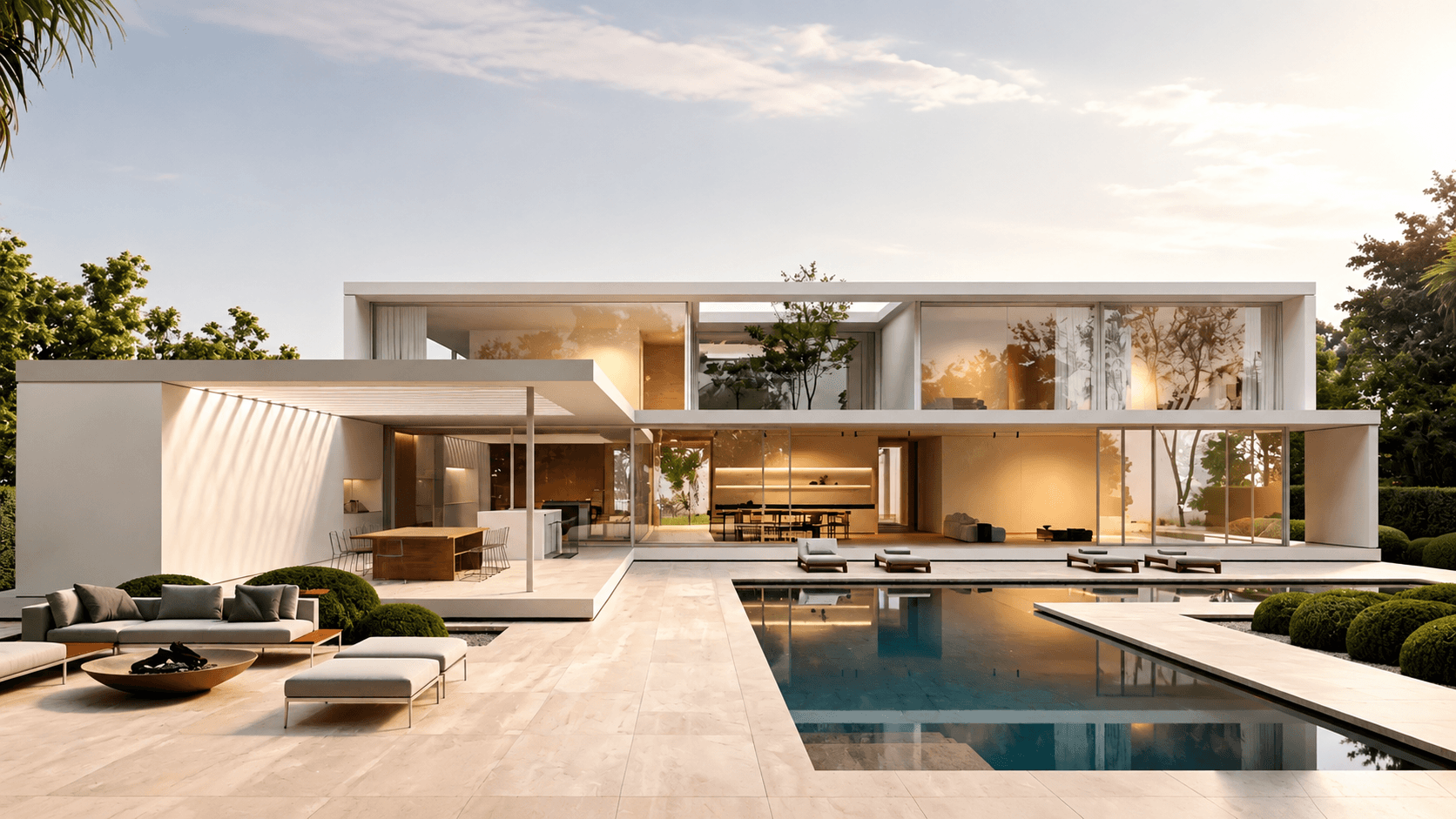 Modern villa doors and windows by HSMC